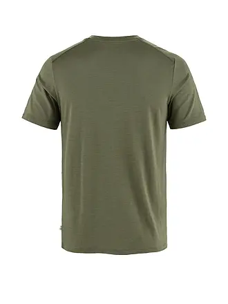 FJÄLLRÄVEN | Camiseta funcional de hombre Abisko Wool Classic | olive